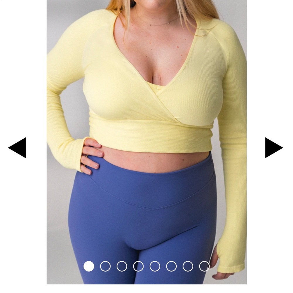 Balance Athletica Infinity Wrap Top - Citrine Medium